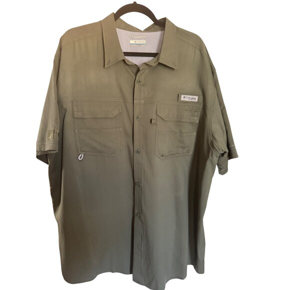 Columbia XL Mens Fishing Shirt PFG Omni-Shield Button-Up - Picture 3 of 16